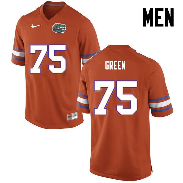 Men's NCAA Florida Gators Chaz Green #75 Stitched Authentic Nike Orange College Football Jersey LXD6565FX